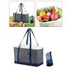 PawwJoy Insulated Shopping Bag, Gray, 26 x 42 x 27 cm view 3