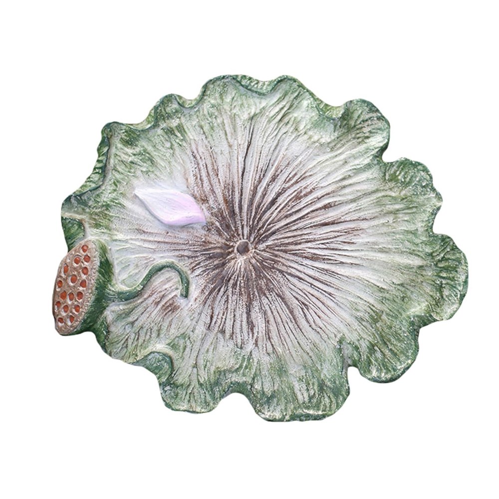 BCJMKDX Decorative Garden Stepping Stones, 3D Lotus Leaf Design, 3-Piece Set