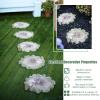BCJMKDX Decorative Garden Stepping Stones, 3D Lotus Leaf Design, 3-Piece Set view 2