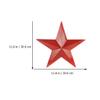 DECOMELODY Creative Wall Decor with Iron Star, Red, for Hanging view 2