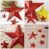 DECOMELODY Creative Wall Decor with Iron Star, Red, for Hanging view 3