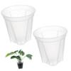 VICASKY Transparent Plastic Root-Control Pot with Drainage Holes view 1
