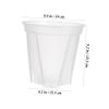 VICASKY Transparent Plastic Root-Control Pot with Drainage Holes view 2