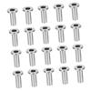 Gatuida 50-Piece Stainless Steel Cable Protection Sleeves for Cable Railings, Weather-Resistant, with Drill view 1