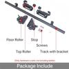 JvFbjLF Hardware Kit for Rolling Library Ladder, Telescoping Hooks, Brake Casters, 16.4 ft/5 m Track Kit view 3
