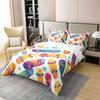 Homewish Skateboard Cotton Duvet Cover Set, 200 x 200 cm, Graffiti Purple and Red view 3