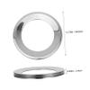 FONDOTIN Metal Trash Can Lid, Minimalist Design view 2