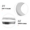 FONDOTIN Metal Trash Can Lid, Minimalist Design view 3