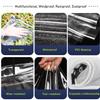 Transparent Waterproof PVC Tarp with Grommets, 0.35 mm, 2.2 x 2.8 m view 2