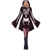 Women's Gothic Skeleton Halloween Dress with Hood view 1