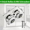 Tarqite 4-Pack 20 mm Sliding Door Rollers with M6 Threads view 2