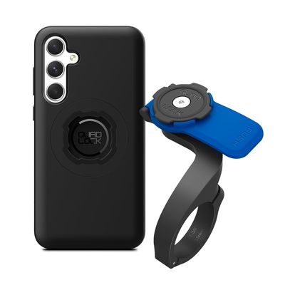QUAD LOCK Out Front Bike Handlebar Phone Mount (V3) with MAG Case for Galaxy A35