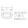 1–50 Pieces O-Ring, 1.8/2.2/5 mm Thick, Nitrile Rubber Seal (ID67 x CS1.8, 10 pcs) view 2