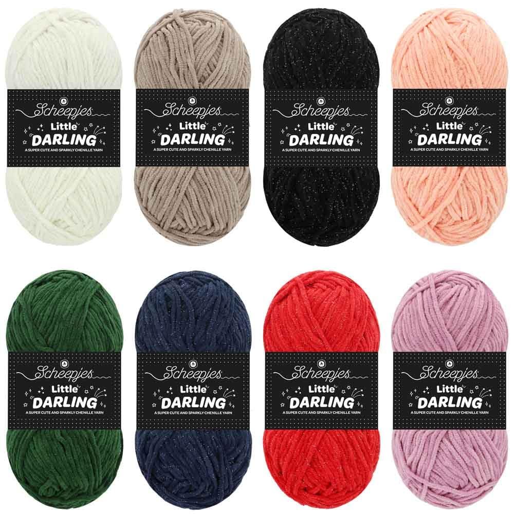 Scheepjes Little Darling Sparkle Yarn Pack, 8 x 25 g - Creative Colors