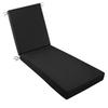 YFHT Waterproof Sun Lounger Cushion with Straps, Weather-Resistant Outdoor Pad, Black, 193 x 58 x 10 cm view 1