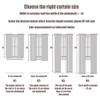 DYINDUN Blackout Curtain with Grommets, 145 x 105 cm, Thermal, White view 4