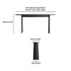 Modern Narrow Console Table, 63-Inch Long Wooden Entryway Table with Storage, 63 x 13.8 x 31.5 in view 2
