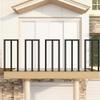 HEFJIAYCIQ Indoor/Outdoor Railing Set, Black, 100 cm view 1