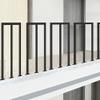 HEFJIAYCIQ Indoor/Outdoor Railing Set, Black, 100 cm view 3