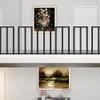 HEFJIAYCIQ Indoor/Outdoor Railing Set, Black, 100 cm view 4