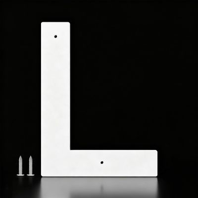useNumber Outdoor House Numbers, 5, 6, 7, or 8 in, White Metal Address Numbers and Letters (L)