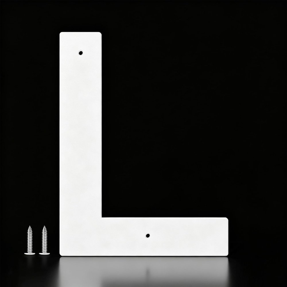 useNumber Outdoor House Numbers, 5, 6, 7, or 8 in, White Metal Address Numbers and Letters (L)