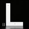 useNumber Outdoor House Numbers, 5, 6, 7, or 8 in, White Metal Address Numbers and Letters (L) view 1
