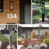 useNumber Outdoor House Numbers, 5, 6, 7, or 8 in, White Metal Address Numbers and Letters (L) view 4