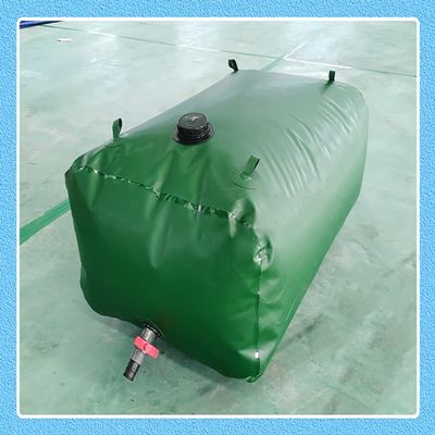 Foldable Water Tank, 2,100 L / 554 Gallons, Flexible PVC Water Bladder for Farm and Garden Irrigation