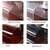 Black Round Tablecloth, 1.5 mm Thick, Transparent PVC Table Cover view 4