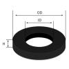 5–30-Piece Rubber Flat Gasket Set (M10 × 25 × 2 mm, 6 pcs) view 2