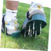 CAXUSD Lawn Aerator Shoes with Metal Spikes and Adjustable Straps view 2