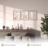 Novart Beach Wall Art with Frame for Living Room, Bedroom or Office, Beige Set of 3, N138135bR1 view 2