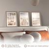 Novart Beach Wall Art with Frame for Living Room, Bedroom or Office, Beige Set of 3, N138135bR1 view 3