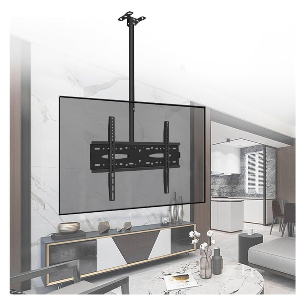CSSQCSSUANB Electric Ceiling TV Mount, Adjustable Tilt and Swivel, Fits 40–70-Inch TVs (500–1500 mm)(500–1000 mm)