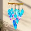 Fish-Shaped Wind Chime, Blue Glass, Style 2 view 4