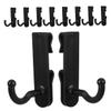 WOONEKY Gridwall Hooks, 10-Pack, ABS, Black, for Hanging view 1