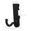 WOONEKY Gridwall Hooks, 10-Pack, ABS, Black, for Hanging view 2