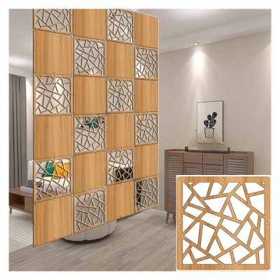 Hanging Room Divider Panels, 1,100-Piece DIY Wood-Plastic Set