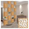 Hanging Room Divider Panels, 1,100-Piece DIY Wood-Plastic Set view 1