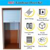 MLYAYE DIY Roller-Shutter Sliding Panels with Track, 900 x 700 mm view 3