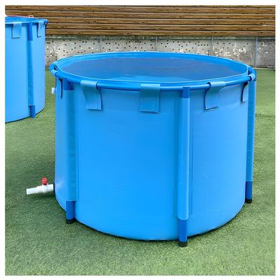 Generic Foldable PVC Fish Pond for Above-Ground Pools, Durable Water Storage and Irrigation Solution with Easy-to-Install Support, Ideal for Gardens and Outdoor Areas
