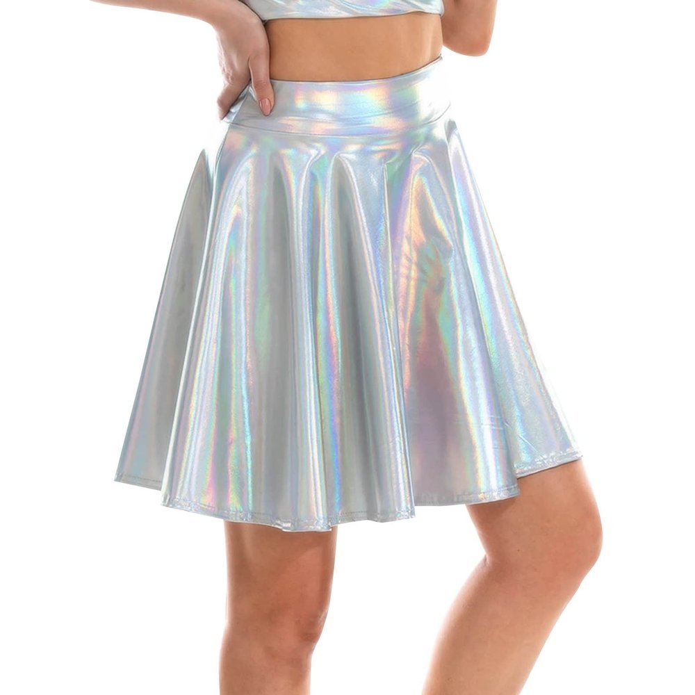 Women's Short Tulle Tutu Skirt, Stretchy Colorful Mini Skirt