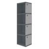PROREGAL AMEGO Locker Cabinet | 180 x 40 x 50 cm | 4 Compartments | Add-On Module | Anthracite Gray view 1