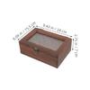 WEKAMOS Vintage Small Wooden Box with Lid view 2