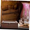 WEKAMOS Vintage Small Wooden Box with Lid view 4