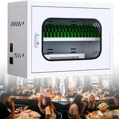 USB Charging Cabinet for Multiple Phones, Secure Device Storage for Public Spaces and Offices