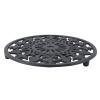 Round Vintage Cast Iron Trivet Hot Pot Holder for Kitchen view 2
