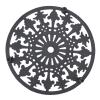 Round Vintage Cast Iron Trivet Hot Pot Holder for Kitchen view 4