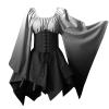 Nuqqichongtian Medieval Renaissance Dress for Women, White, XXL view 1